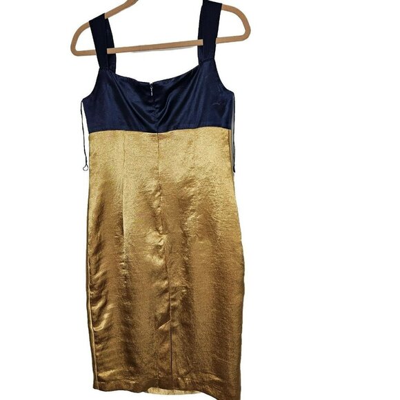 Adriana Papell Occasions Cocktail Evening Wedding Party Silk Dress Shrug Sz 6 - Picture 3 of 16